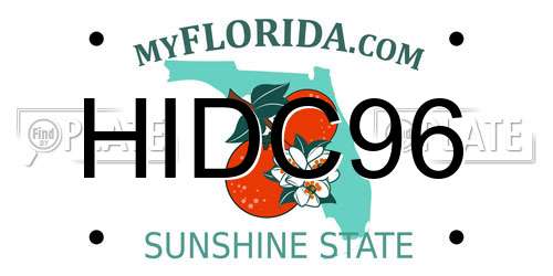 HIDC96 Florida License Plate