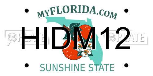 HIDM12 Florida License Plate