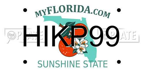 HIKP99 Florida License Plate
