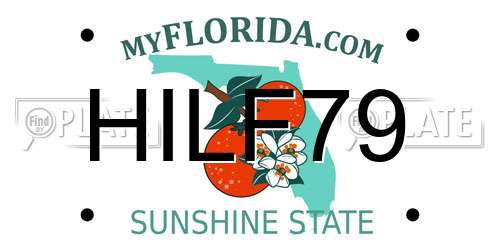 HILF79 Florida License Plate