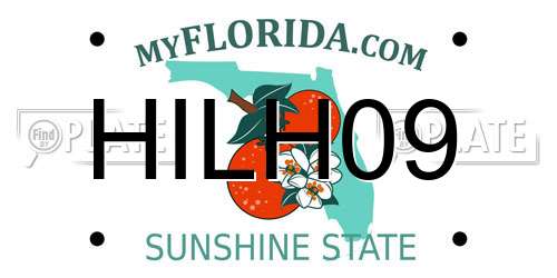 HILH09 Florida License Plate