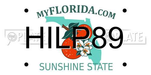 HILP89 Florida License Plate