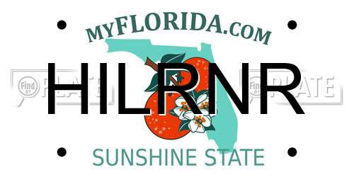HILRNR Florida License Plate