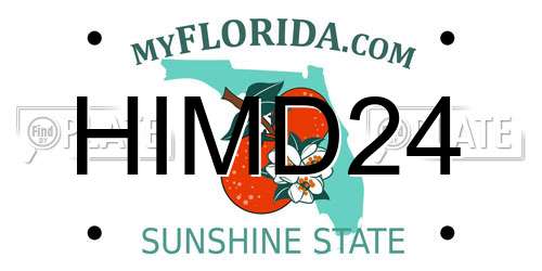 HIMD24 Florida License Plate