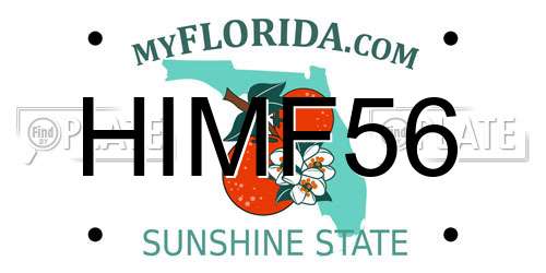 HIMF56 Florida License Plate