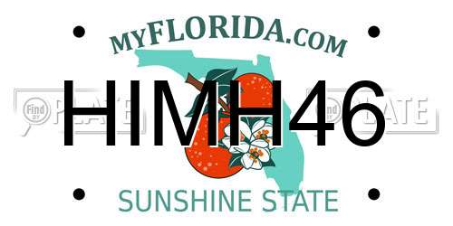 HIMH46 Florida License Plate