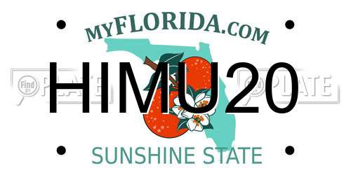 HIMU20 Florida License Plate