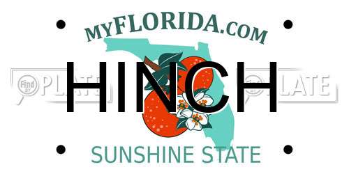 HINCH Florida License Plate