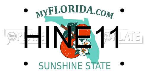 HINE11 Florida License Plate