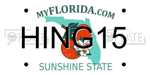 HING15 Florida License Plate