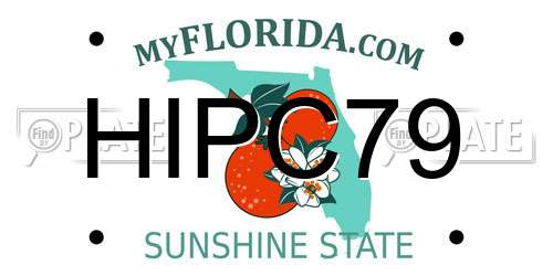 HIPC79 Florida License Plate