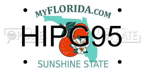 HIPG95 Florida License Plate