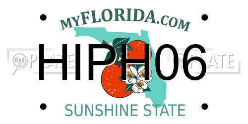 HIPH06 Florida License Plate