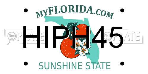 HIPH45 Florida License Plate