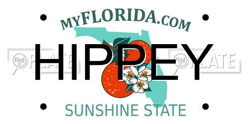 HIPPEY Florida License Plate