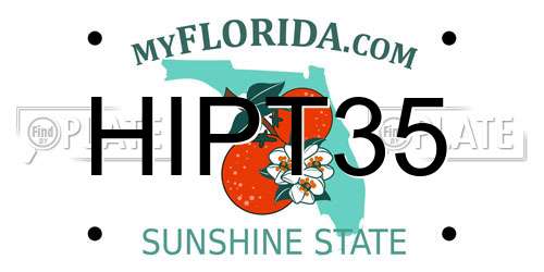 HIPT35 Florida License Plate