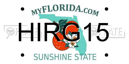 HIRG15 Florida License Plate