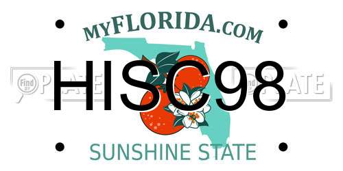 HISC98 Florida License Plate