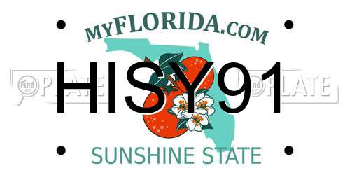 HISY91 Florida License Plate