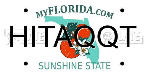HITAQQT Florida License Plate