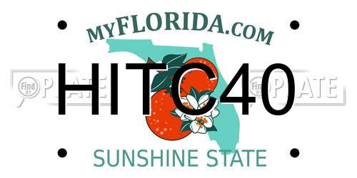 HITC40 Florida License Plate