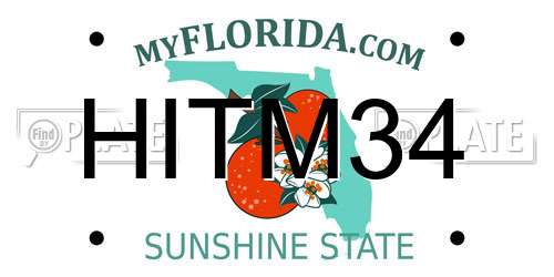 HITM34 Florida License Plate