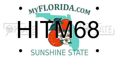 HITM68 Florida License Plate