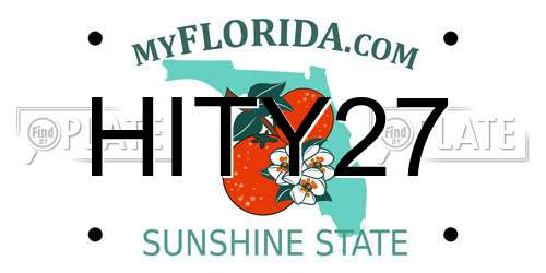 HITY27 Florida License Plate