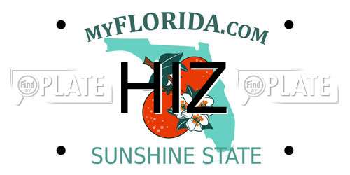 HIZ Florida License Plate
