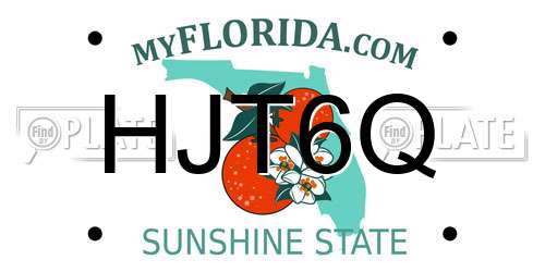 HJT6Q Florida License Plate