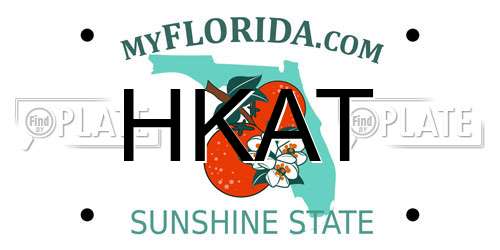 HKAT Florida License Plate
