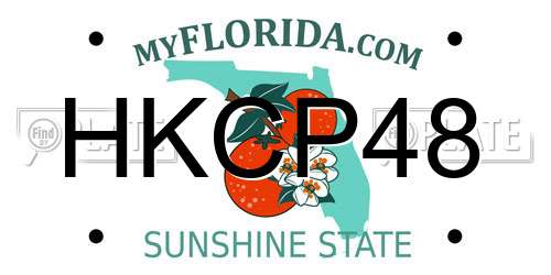 HKCP48 Florida License Plate