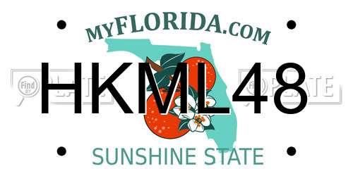 HKML48 Florida License Plate