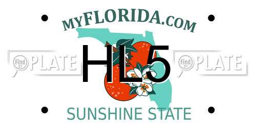 HL5 Florida License Plate
