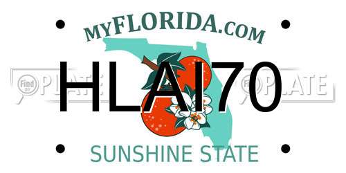 HLAI70 Florida License Plate