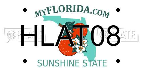 HLAT08 Florida License Plate