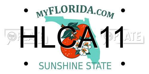 HLCA11 Florida License Plate