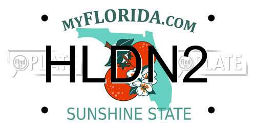 HLDN2 Florida License Plate