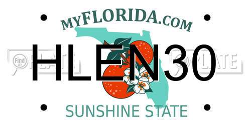 HLEN30 Florida License Plate