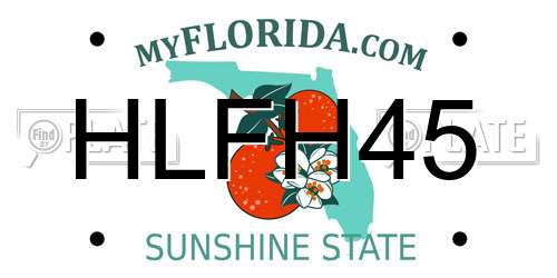 HLFH45 Florida License Plate