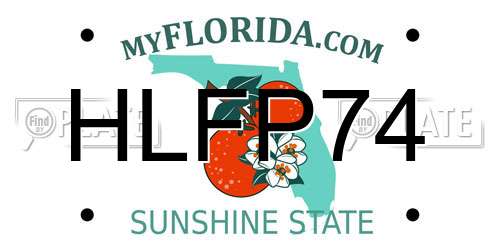 HLFP74 Florida License Plate