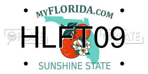HLFT09 Florida License Plate