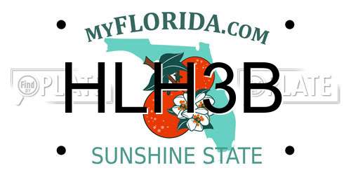 HLH3B Florida License Plate
