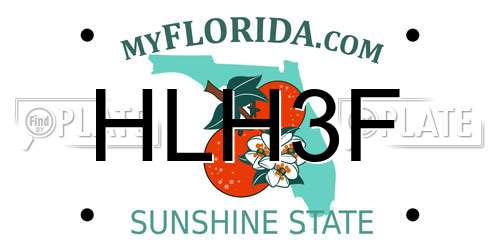 HLH3F Florida License Plate