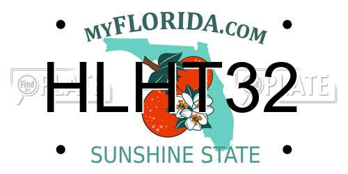 HLHT32 Florida License Plate