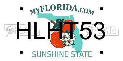 HLHT53 Florida License Plate