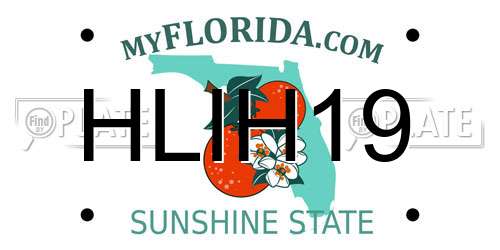 HLIH19 Florida License Plate