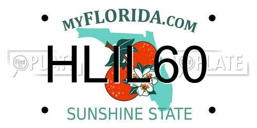HLIL60 Florida License Plate