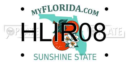 HLIR08 Florida License Plate