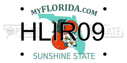 HLIR09 Florida License Plate